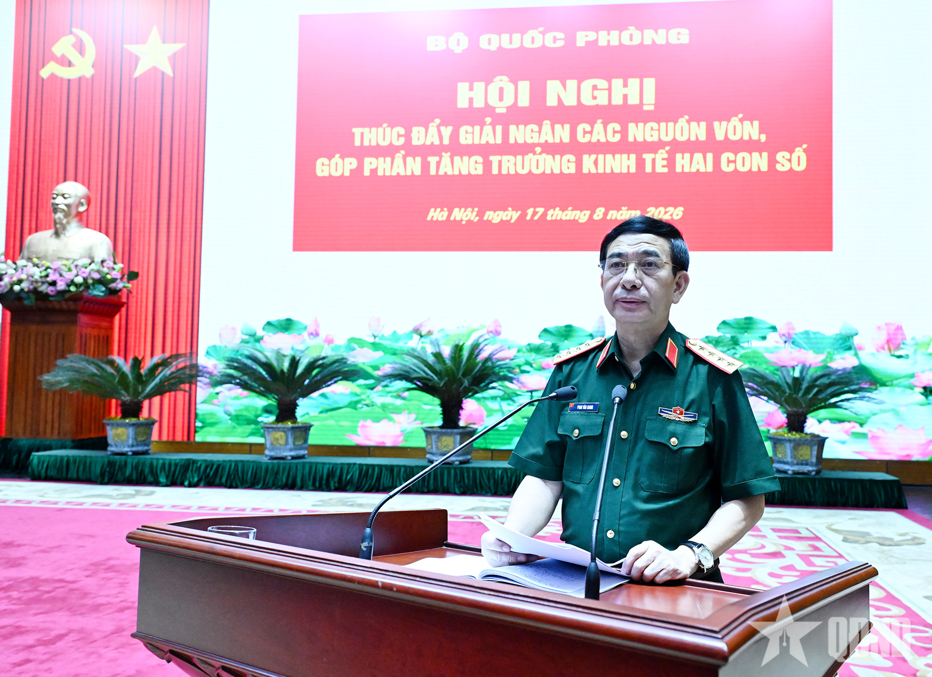 Đại tướng Phan Văn Giang: Toàn quân siết chặt kỷ luật, kỷ cương tài chính, thúc đẩy giải ngân các nguồn vốn góp phần tăng trưởng kinh tế hai con số